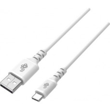 TB Cable USB-USB C 2m silicone white Quick Charge
