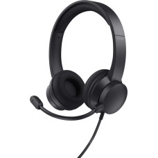 Trust HS-260 Headset Wired Neck-band Office/Call center USB Type-A Black