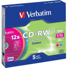 Verbatim CD-RW 8-12x 700MB 5P SL 43167