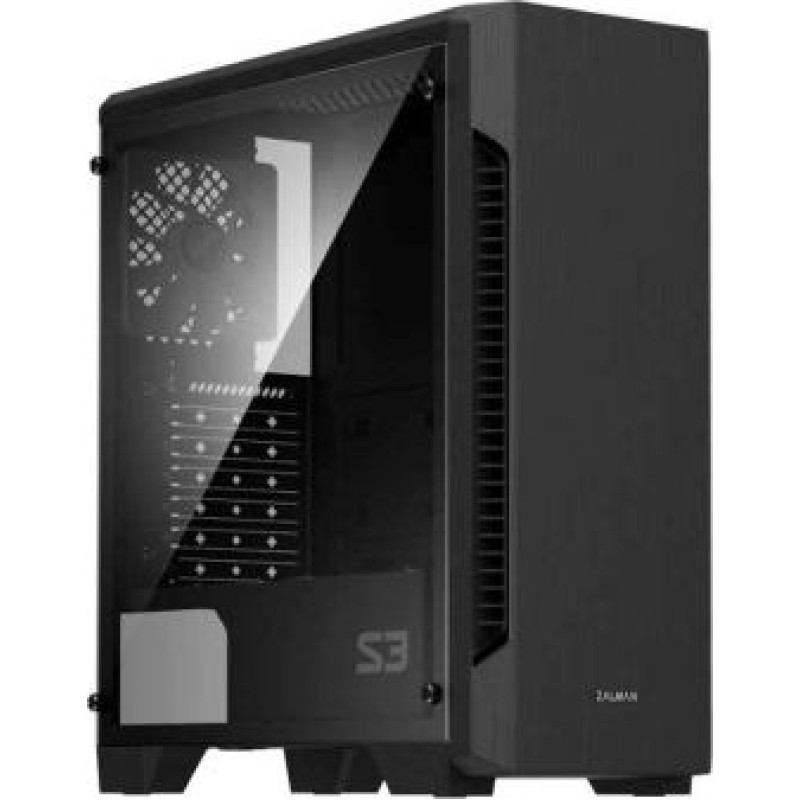 Zalman PC case S3 TG ATX Mid Tower PC Case TG fan x3