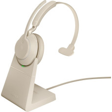 Jabra Evolve2 65 USB-A UC Chrg stand Mono - Beige