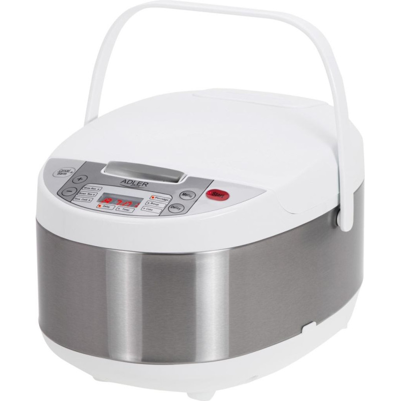 Adler AD 6420 Multi-cooker 6 in 1 &ndash; 3.25 L silver, white