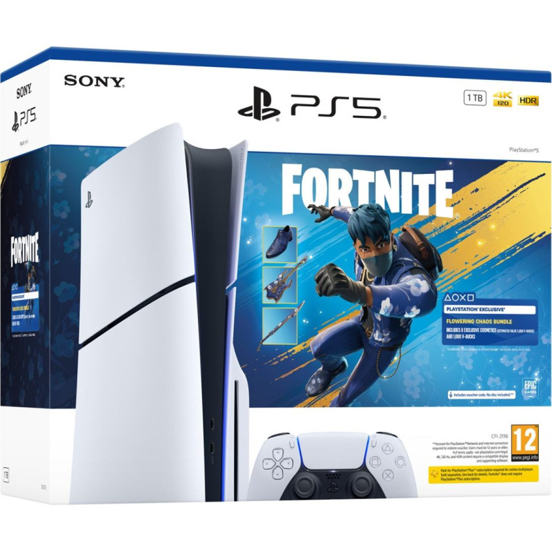 Sony PlayStation 5 Slim Console + Fortnite Blooming Chaos