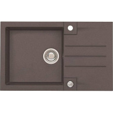 Alveus Гранитная мойка ROCK 130-03 + сифон + вентиль, коричневая, 4203003.