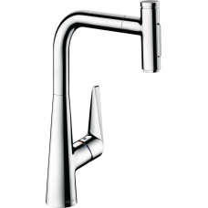 Hansgrohe Кухонный смеситель с выдвижным шлангом Talis Select M51 72823000