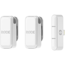 Rode R&Oslash;DE Wireless Micro - 2-channel digital wireless system, Lightning, white