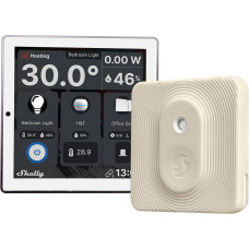 Shelly Wall Display WiFi/BLU (White) + BLU H&T (Ivory) Set