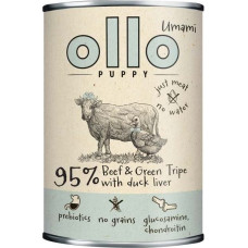 Ollo Puppy Umami Beef and Green Tripe with Duck Liver - wet dog food - 850g