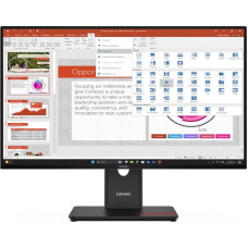 Светодиодный дисплей Lenovo ThinkVision T27-40 с диагональю 68,6 см (27 дюймов) и разрешением 1920 x 1080 пикселей, Full HD, черный