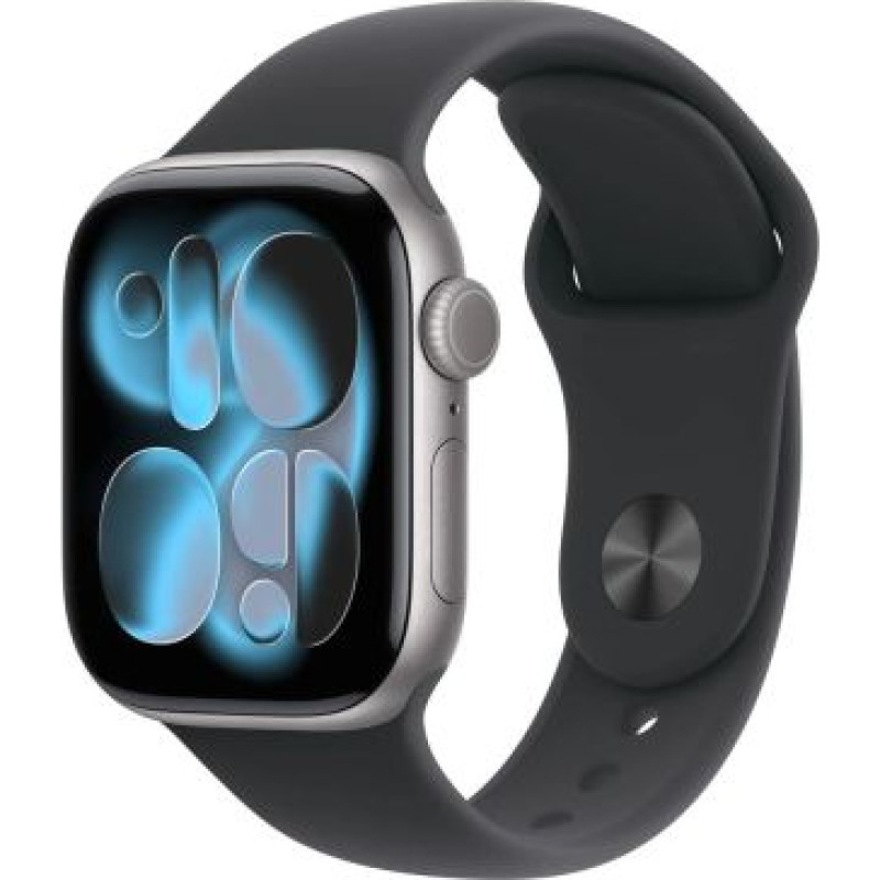 Apple Watch Series 11 (2025) GPS 42mm Space Gray Alu Case, Black Sport Band S/M EU MEQW4