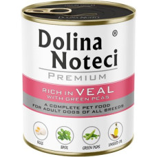 Dolina Noteci Premium rich in veal with green peas – wet dog food – 800g