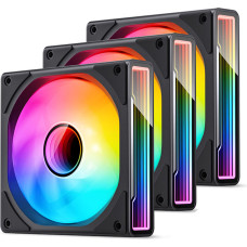 Jonsbo ZK-120B 3-Pack, ARGB, Black