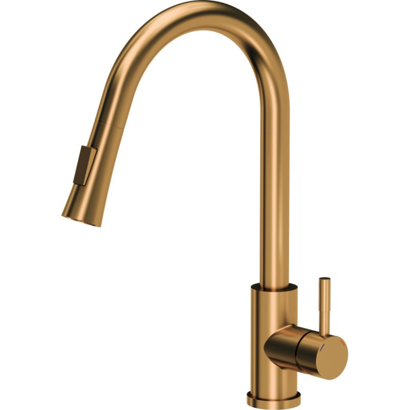 Quadron Virtuvinis maišytuvas su ištraukiama žarna Quadron Julia 3673500PVDC1, vario