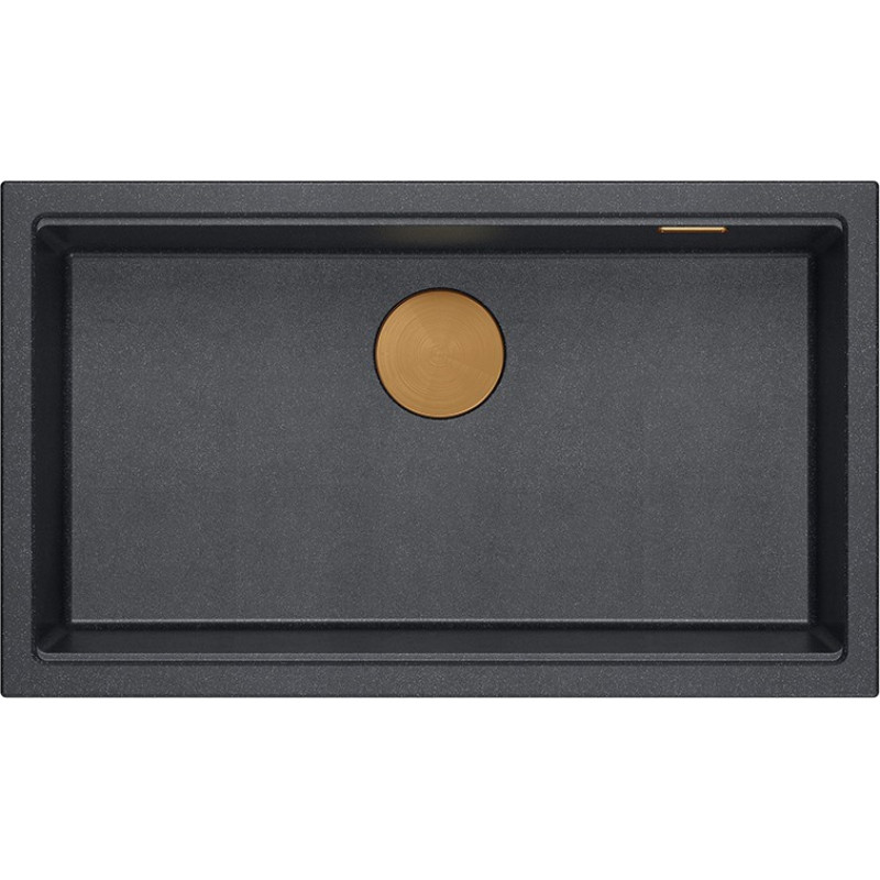 Quadron Virtuvės plautuvė Quadron Logan 110, HQD7644U8_PVDC1_I, juodas deimantas