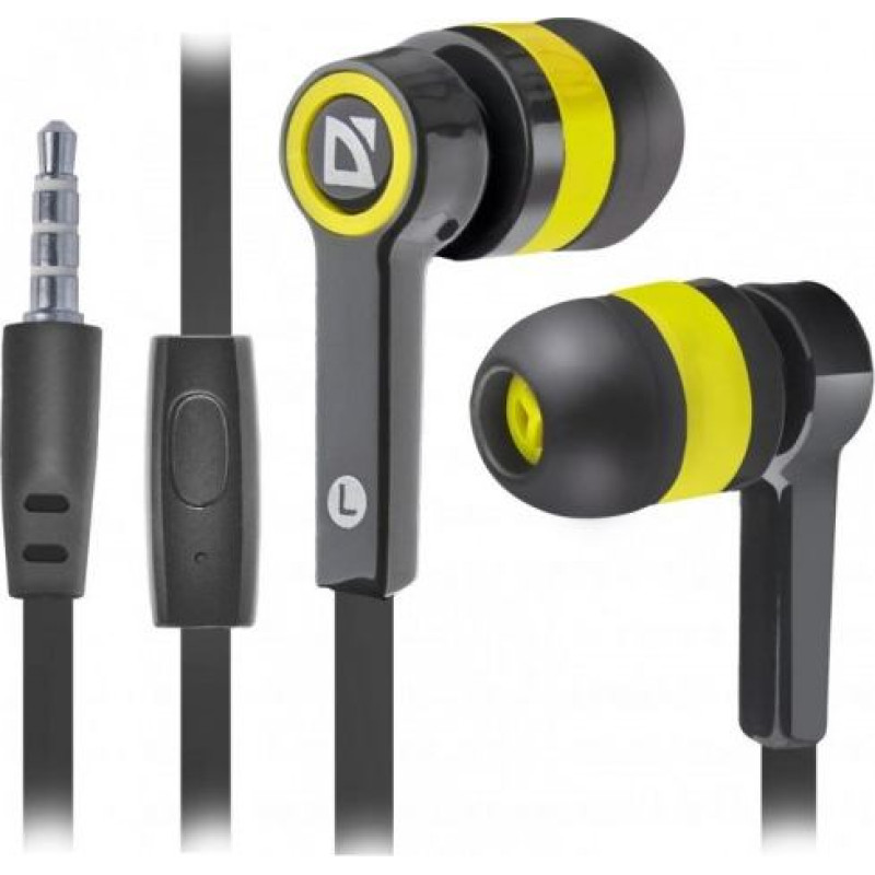 Defender WIRED HEADPHONES PULSE 420 BLACK-YELLOW