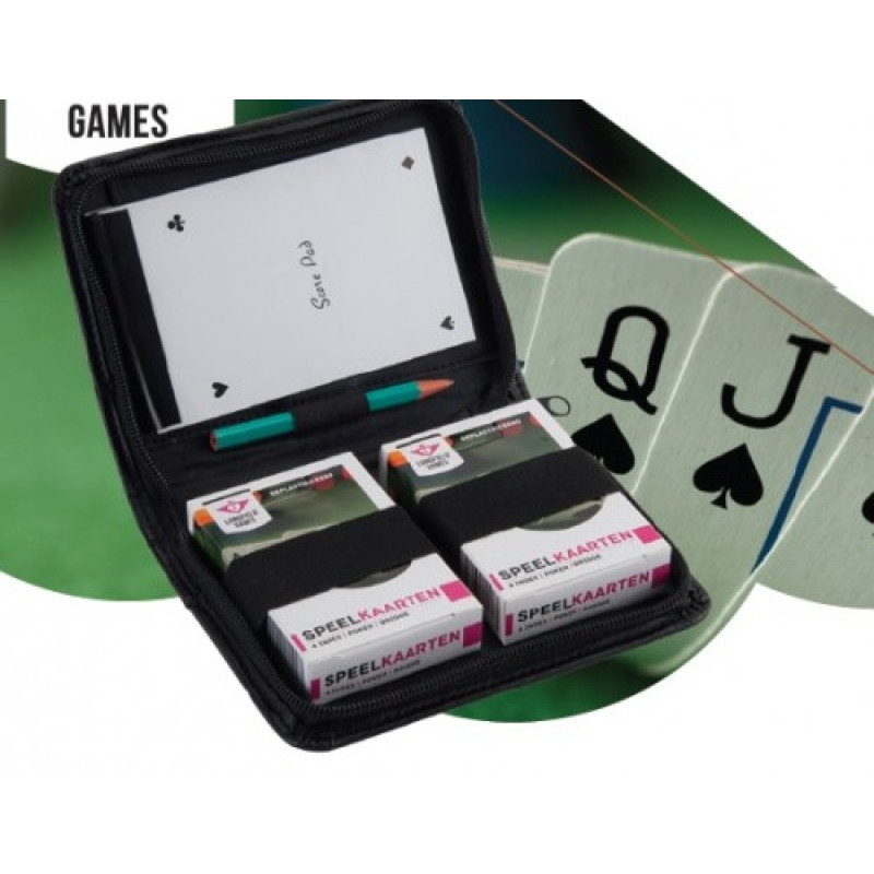 Bicycle Set of 2 decks in a case with a notebook and pencil