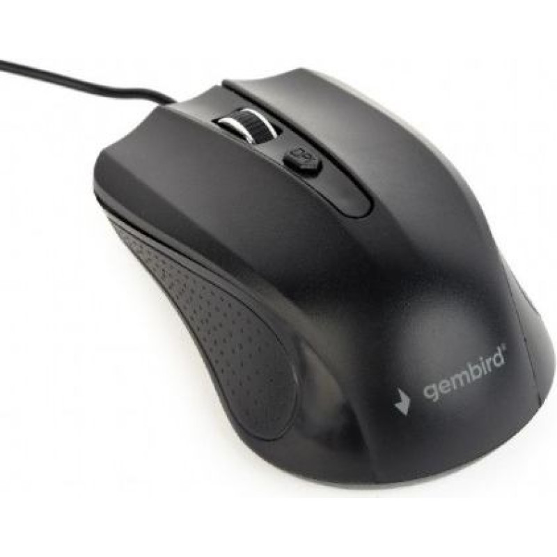 Gembird Optical mouse black USB 1.8m cable