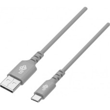 TB Cable USB-USB C 2m silicone grey Quick Charge