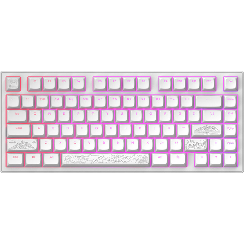 Dark Project ALU81A Terra Nostra White, G3MS Moonstone Switch, US