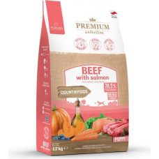 Pokusa Premium Selection Puppy Beef with salmon - dry dog food - 12kg
