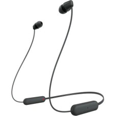 Sony WI-C100 Bluetooth Wireless In-Ear Headphones, BT 5.0, Remote Control, Black EU
