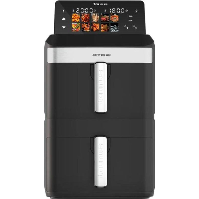 Taurus Air Duo Slim oil-free fryer with two baskets