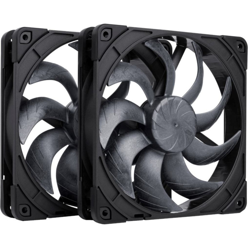 Noctua 140mm NF-A14x25 G2 PWM Sx2 PP chromax.black edition - dual fan set
