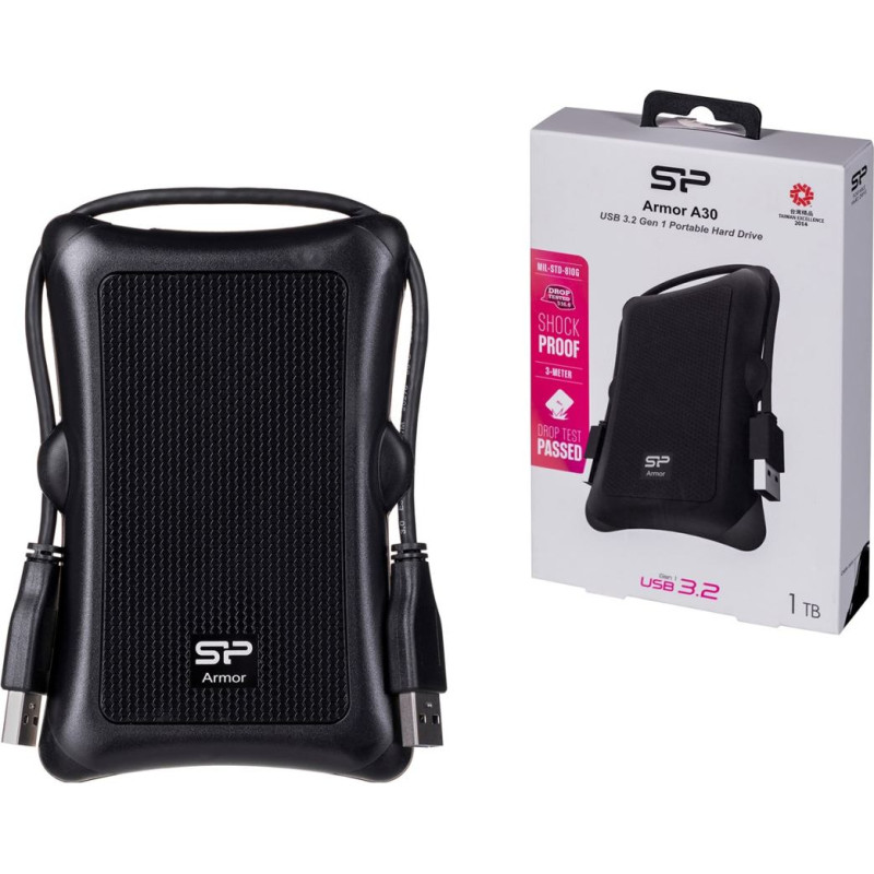 Silicon Power Armor A30 external hard drive 1 TB Black
