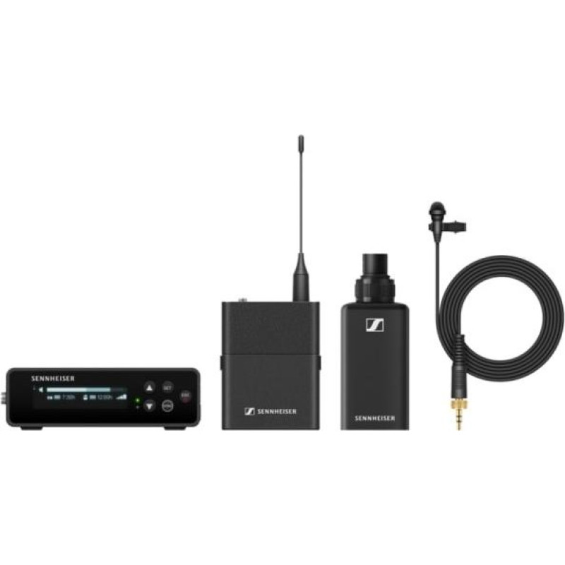 Sennheiser EW-DP ENG SET (R1-6) - camera set with plug-on transmitter and miniature transmitter with ME 2 microphone, 520&ndash;576 MHz