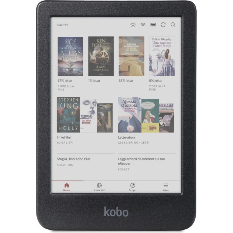 Kobo Rakuten Kobo Clara Colour e-book reader Touchscreen 16 GB Wi-Fi Black