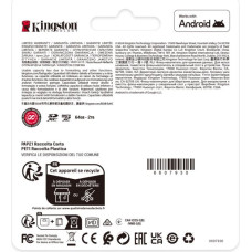 Kingston Technology 512GB SDXC Canvas Select Plus Gen3 150MB/s C10 UHS-I U3 V30