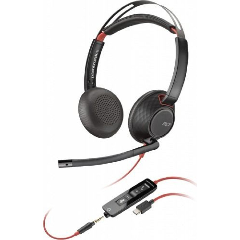 Poly Headset Blackwire 5220 ST USB-C 3.5mm 8X231AA
