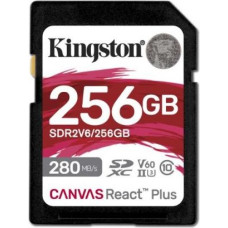 Kingston 256GB React Plus 280/150/MB/s U3 V60 SD Card