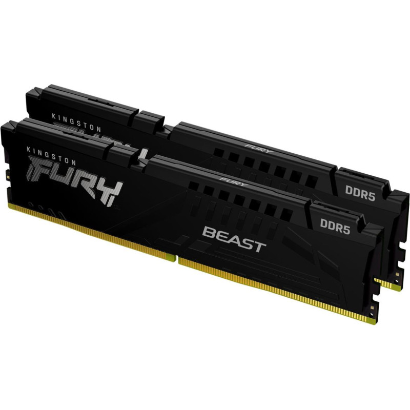 Kingston Technology FURY Beast 64GB 6000MT/s DDR5 CL36 DIMM (Kit of 2) Black EXPO