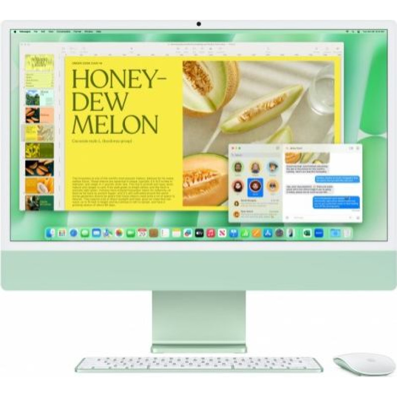 Apple iMac 24 inch: M4 8/8, 16GB, 256GB SSD - Green