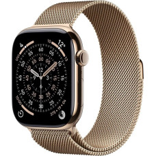 Apple Smartwatch Apple Watch 11 GPS + Cellular 46mm Gold Titanium Milanese Loop S/M Złoty  (MFD74MP/A)
