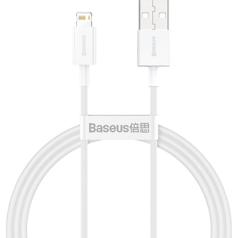 Baseus Кабель USB2.0 A штекер - IP Lightning штекер 1,0м белый Superior seeria BASEUS
