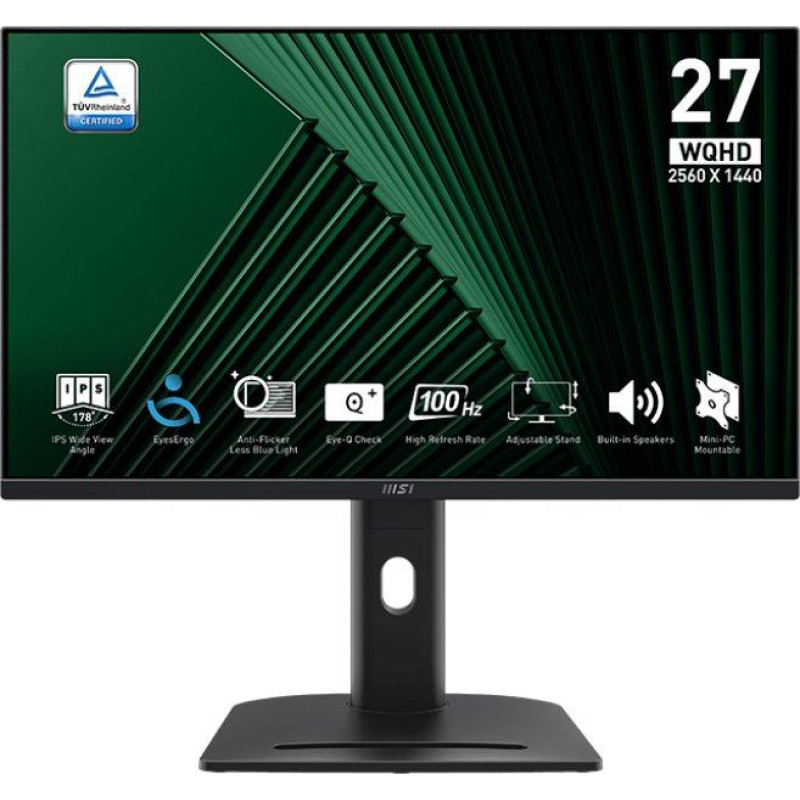 MSI PRO MP275QPG - 27" | IPS | QHD | 4ms | 100Hz