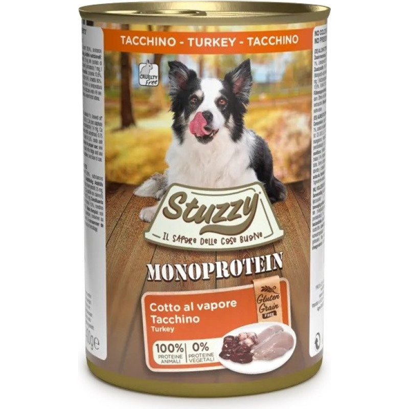 Agras Pet Foods STUZZY Monoprotein Turkey  - wet dog food - 400 g