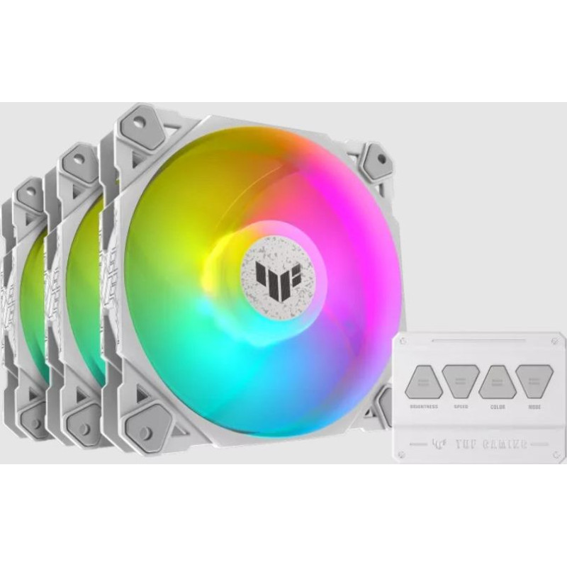 Asus TUF GAMING TF120 ARGB WHITE EDITION 3IN1 Air cooler 12 cm 3 pc(s)