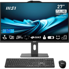 MSI Pro AP272P Intel® Core™ i5 68.6 cm (27") 1920 x 1080 pixels All-in-One PC 16 GB DDR4-SDRAM 512 GB SSD Windows 11 Pro Wi-Fi 6 (802.11ax) Black
