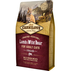 Carnilove Cat Sterilised Lamb and wild boar - dry cat food - 2kg