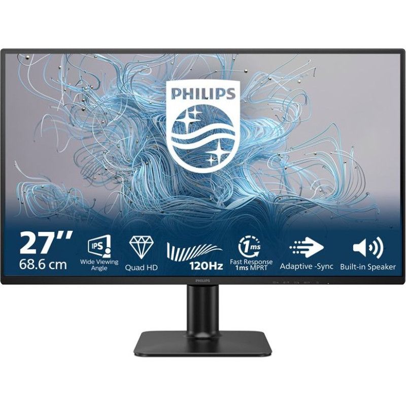 Монитор компьютера Philips серии 2000 27E2N2500/00 68,6 см (27 дюймов) 2560 x 1440 пикселей Quad HD LCD, черный