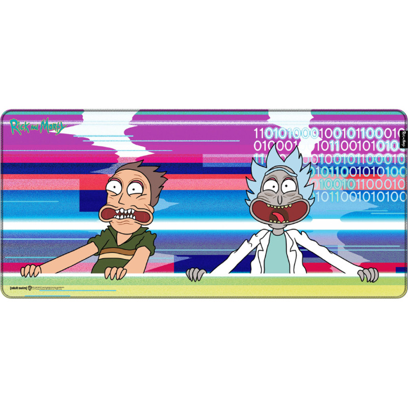 Rick And Morty Mousepad Glitched, XL