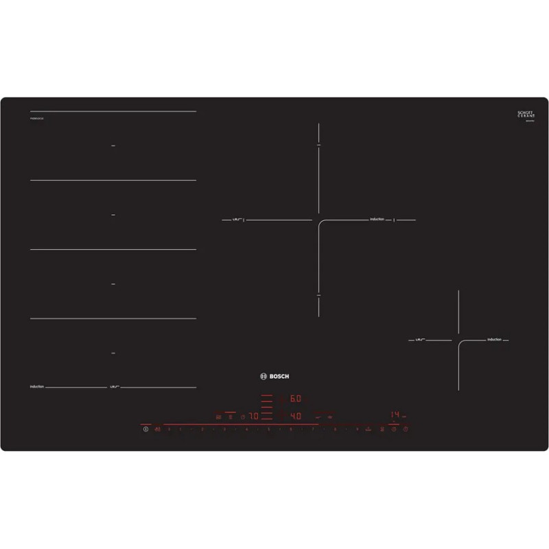 Bosch Įmontuojama indukcinė kaitlentė Bosch PXE801DC1E, 80cm