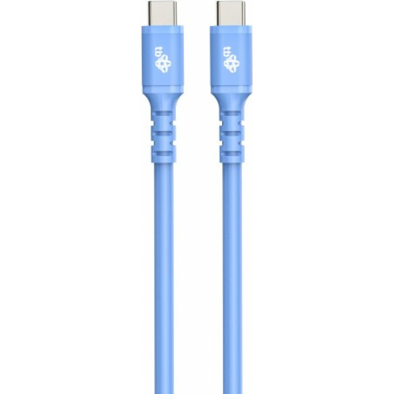 TB USB C - USB C cable 1m. silicone blue