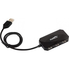 Natec USB Hub 4-PORT LOCUST Black