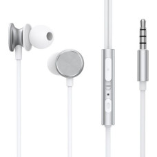 Joyroom Earphone Wired, In-Ear Headphones with Remote and Microphone, 3.5mm Jack, Silver (JR-EW03)