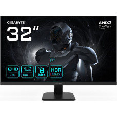 Gigabyte GS32QA 32” QHD Gaming Monitor - 2560 x 1440, 180Hz, 1ms, 300 cd/m², FreeSync Premium, HDR Ready, HDMI 2.0, Displayport 1.4