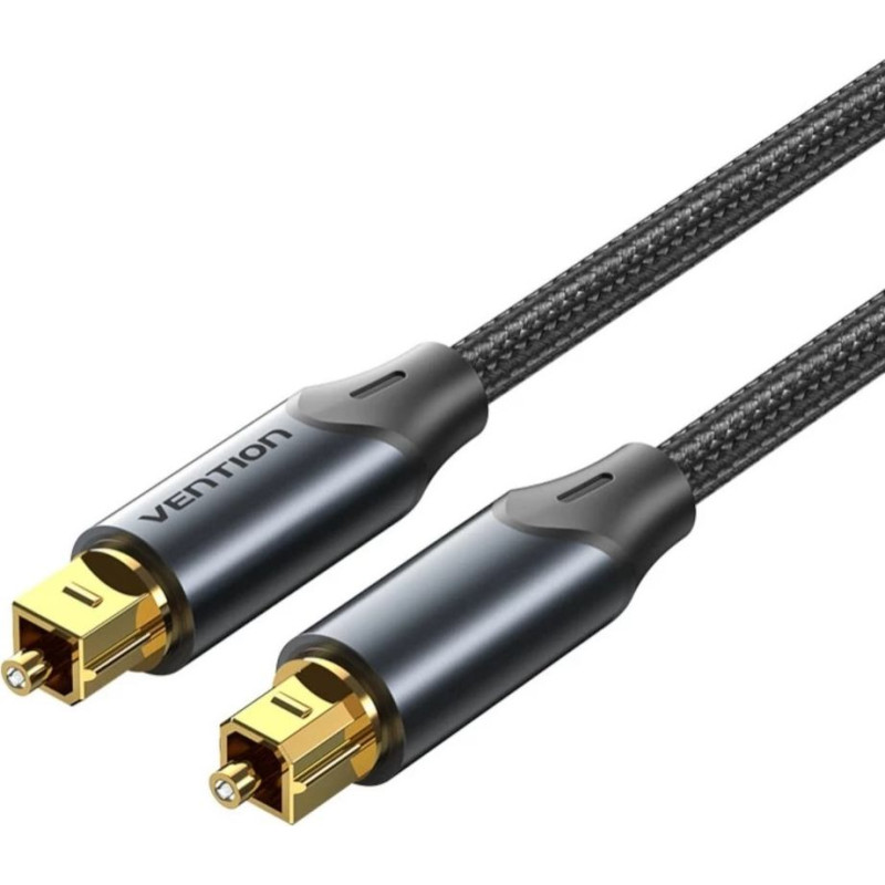 Vention optical audio cable, braided, 10 m, BLACK